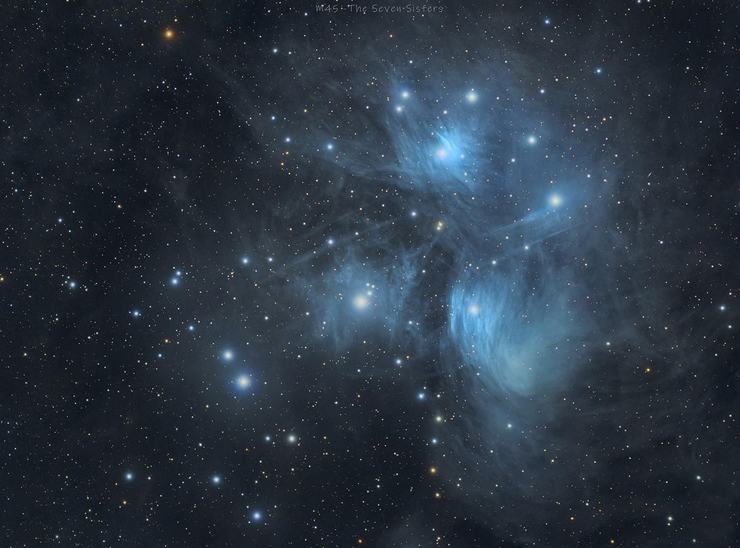 The Seven Sisters - Pleiades Cluster (M45)