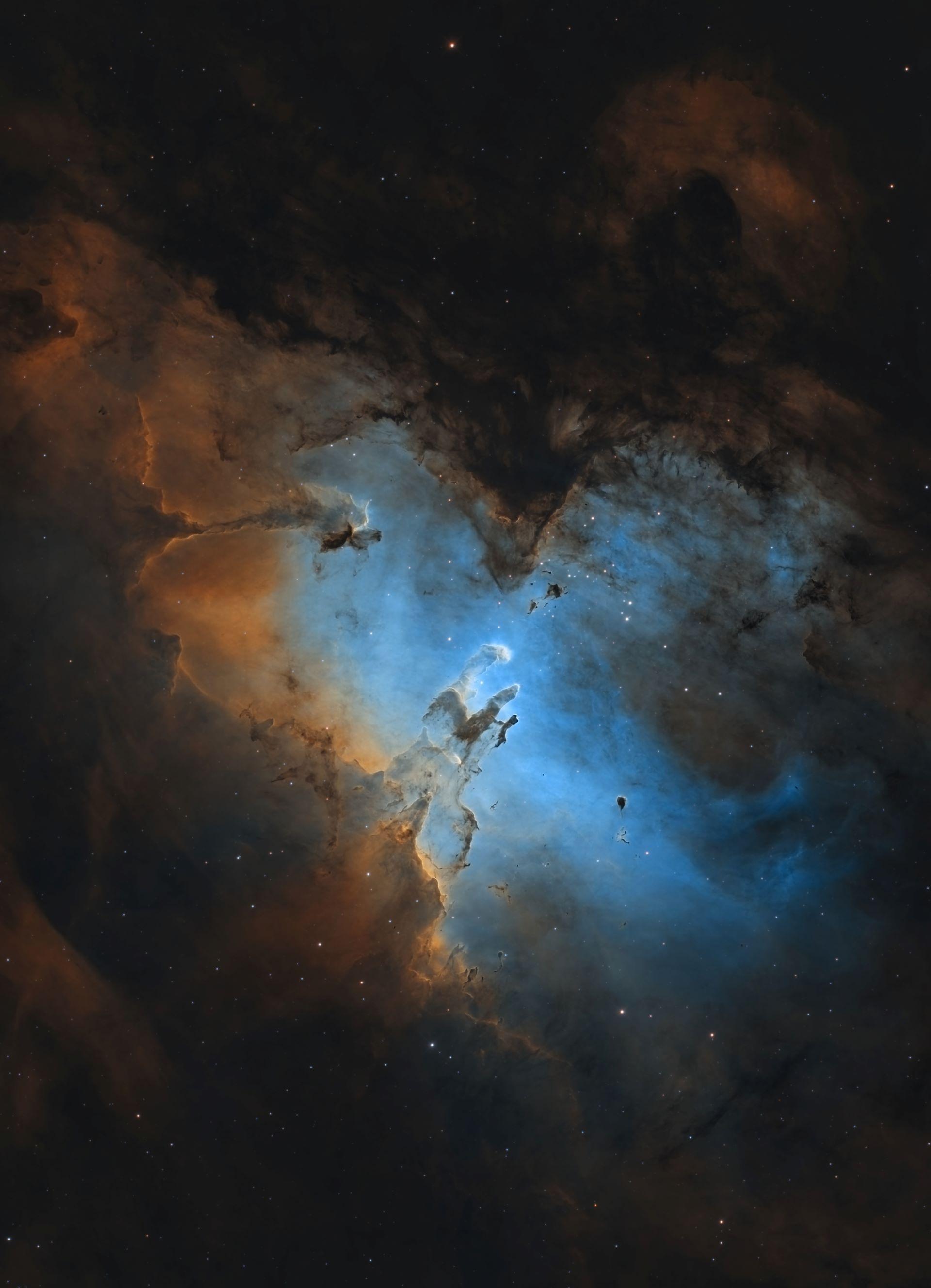 M16 - The Eagle Nebula & The Pillars of Creation in Foraxx Palette