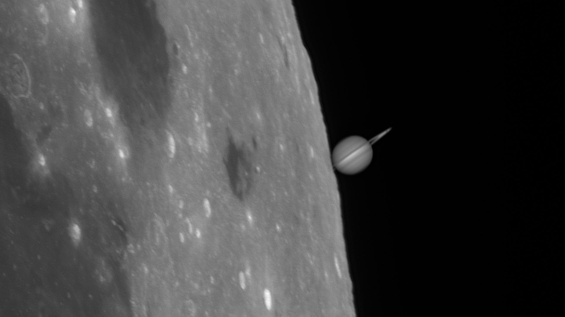 Moon-Saturn occultation