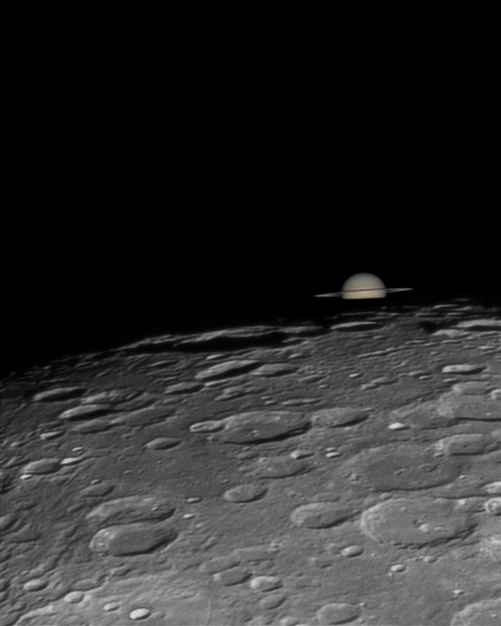 Final moments of Saturn's occultation