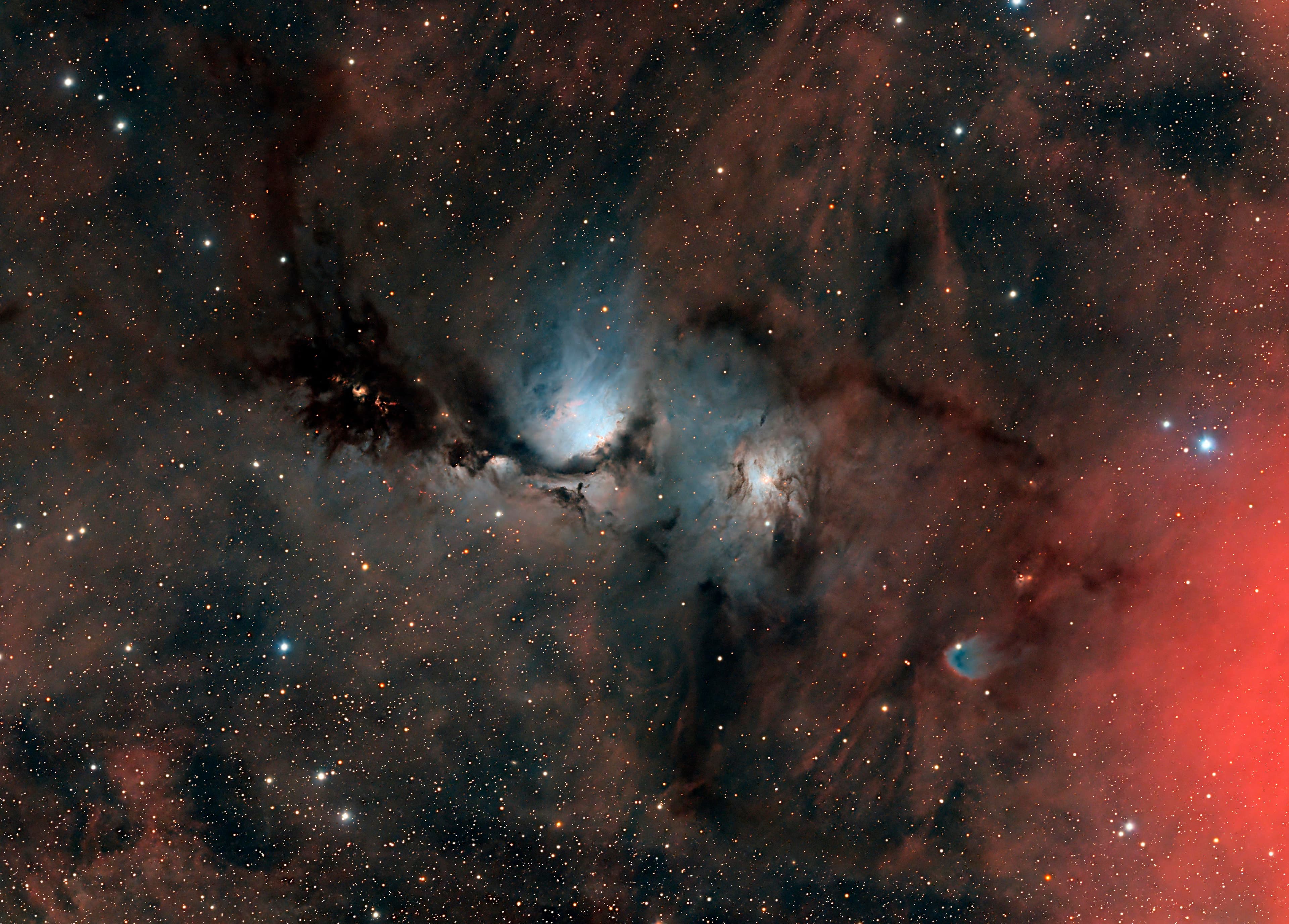 THE WIDE FIELD OF NEBULA M78 - A STELLAR NURSERY