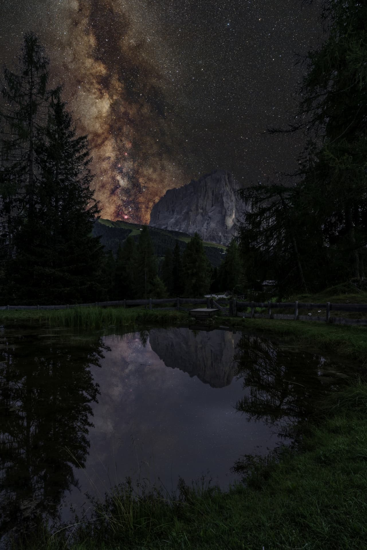 Reflected dolimic Milky Way