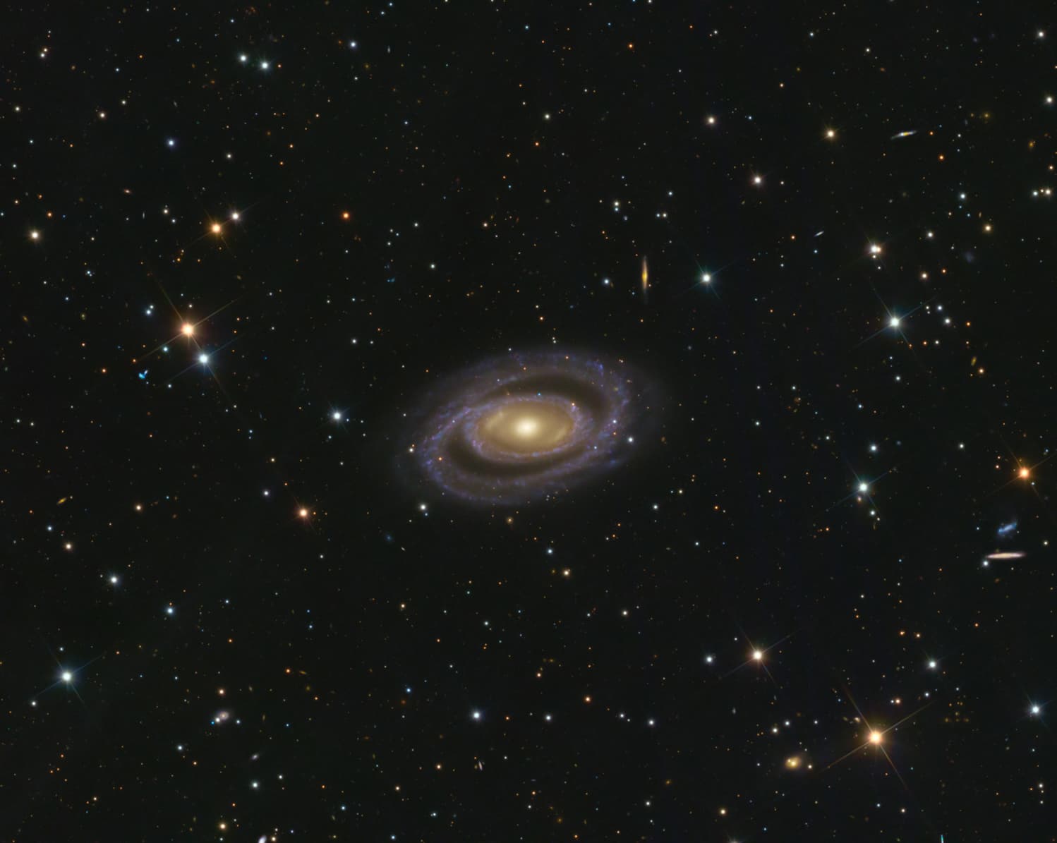 NGC 7098 and its Galactic Neighbors